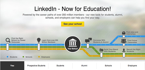 LinkedIn Education home